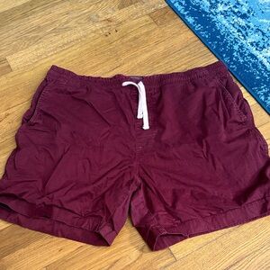 J. Crew Men's Dark Red Athletic Shorts